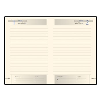 Ежедневник кожаный полудатированный А5 (145 х 216 мм.) Bruno Visconti "IMPERIUM" черный 416 стр. Арт. 3023120